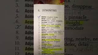 Synonyms from S K Arora  UP TGT English ️#english #uptgtenglish #skarora #study #motivation #tgt