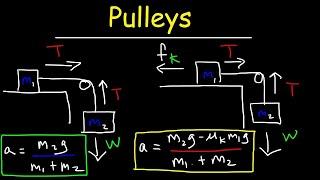 Pulley Physics Problem - Finding Acceleration and Tension Force