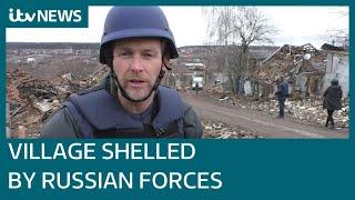 The Ukrainian village left decimated after deadly Russian airstrikes | ITV News