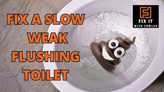 How To Fix A Slow Flushing Toilet