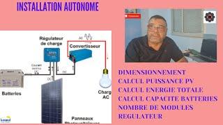 Video N°469 Comment dimensionner une installation autonome