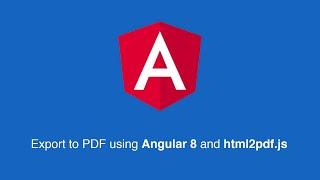 Export html to PDF using Angular and html2pdf.js