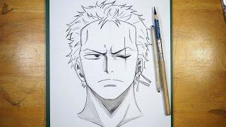 How to Draw Zoro | Step by Step Easy | Beginner Drawing