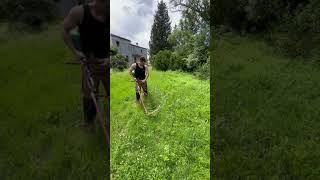 How not cut the Grass #lifehacks #craft #chainsaw #crafting #fail   #farming  #agriculture #farm