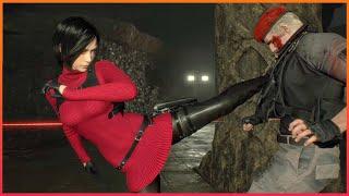 Ada Wong VS Jack Krauser Resident Evil 4 Remake - Playable Ada Separate Ways 4K