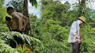 Vien and Tam went to pick cassava in the forest when they encountered a group of giant biting ants.