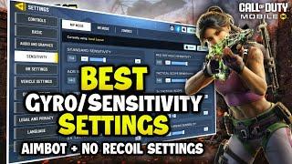 New Aimbot Sensitivity/Gyroscope Settings For Cod Mobile (MP & BR) 2024