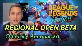 LOL WILD RIFT REGIONAL OPEN BETA OFFICIALLY ANNOUNCED | OCTOBER, 2020