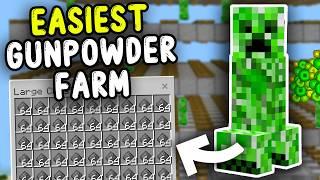 EASIEST GUNPOWDER Farm Minecraft Bedrock 1.21! (1500+ /H)