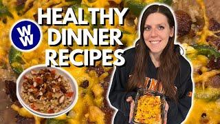 3 SIMPLE & HEALTHY Dinner Recipes For Weight Loss | weightwatcher points | High Protein Dinner Ideas