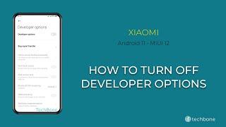 How to Turn Off Developer options - Xiaomi [Android 11 - MIUI 12]