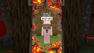 PUPPY IS MISTREATED BY AN EVIL WOMAN IN MINECRAFT! ️ #shorts