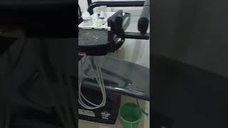 fully electric dental chair withl LED light full black colour mob no 8279323609
