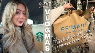 VLOGMAS DAY 4 | starbucks drive thru & shopping, primark haul & more