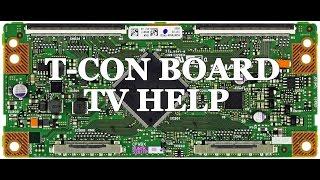 LCD TV Repair Tutorial - T-Con Board Common Symptoms & Solutions - How to Replace T-Con Board