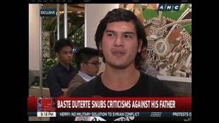 Baste Duterte snubs criticisms vs. father