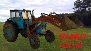 Tractor MTZ-52 Belarus made of paper.