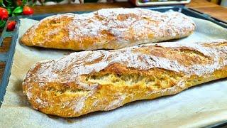 Crispy No-Knead Bread Recipe  Easy and Delicious bread in 10 minutes Be sure to try it.