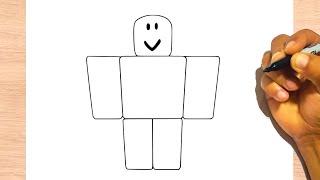 How to Draw a Roblox Noob easy - Drawing Step by Step