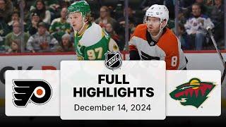 NHL Highlights | Flyers vs. Wild - December 14, 2024