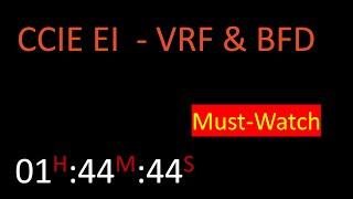 CCIE EI - Routing Basics | VRF | BFD