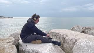 Digitakt Dub Techno Jam-session on the Beach via Power Bank