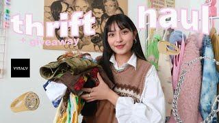 thrift haul 2021 | fairy grunge & y2k aesthetic + GIVEAWAY!!!