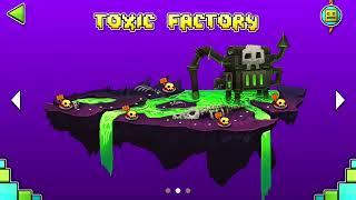 Geometry Dash World All Levels in Toxic Factory