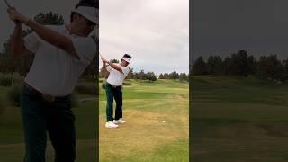 The proper turn in golf.