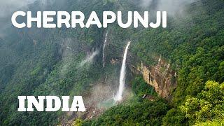 SPECTACULAR WATERFALLS & LIVING ROOT BRIDGES IN CHERRAPUNJI, MEGHALAYA, INDIA