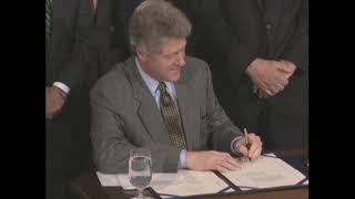 President Clinton Signing Emergency Unemployment Compensation (1993)