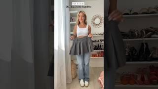 How To style grey Skirt  #fallfashion  #fashiontrends