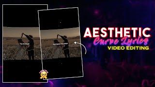 Trending Curve Aesthetic Lyrics Video Tutorial | How To Make Curve Lyrics Video in Alight Motion