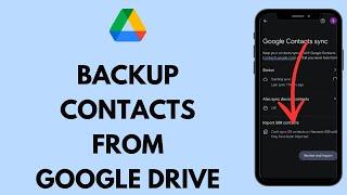 How to Backup Contacts to Google Drive 2024 (EASY!) | Save Contacts to Google Account