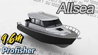 Allsea Boats---9.6m superior aluminum Profisher fishing boat