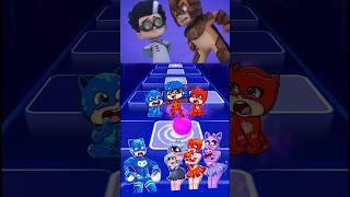PJ Masks XOwlette Vs Gekko vs Catboy Coffin Dance #tileshop #pjmasks #gekko#owlette#catboy#shorts