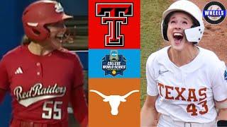 #12 Texas Tech vs #6 Texas | Championship Game WCWS | 2025 College Softball Highlights