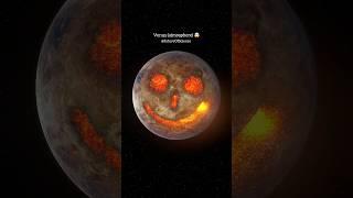 Massive terrible looking planet Venus (atmosphere)  #shorts #solarsmash