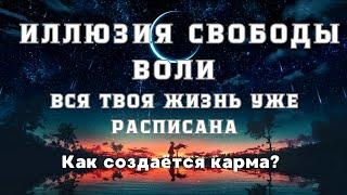 КАРМА. Свободной воли не существует. Всё предопределено.Ты ничего не выбираешь.