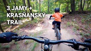 Trails with kindergartener: 3 jamy and Krasňanský trail | Early Rider Hellion 20"