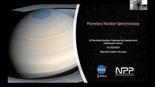 Planetary Nuclear Spectroscopy, Mauricio Ayllon Unzueta