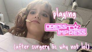 playing DRESS TO IMPRESS after getting surgery lol #dresstoimpress