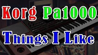 Korg Pa1000 Things I Like Video