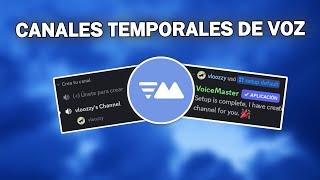 Canales de voz temporales en Discord • Bot VoiceMaster