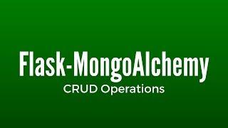 MongoDB Operations Using Flask-PyMongo