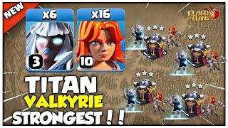 E - Titans + Valkyries = CWL STRONGEST ARMY!! TH15 Attack Strategy (Clash of Clans)