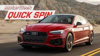 2022 Audi S5 Sportback | MotorWeek Quick Spin