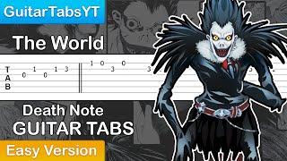 Death Note OP - The World Guitar Tutorial [TABS] (Easy)