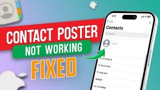 How To Fix Contact Poster Not Working After iOS 17 Update | Contact Poster Issue on iPhone Fixed