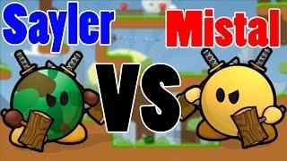 Teeworlds - Sayler VS Mistal (Эпичная битва 1 на 1)!!